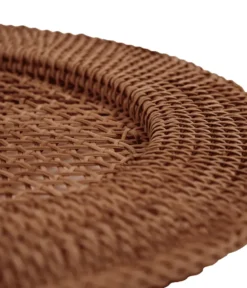 Classic Rattan bordstablett, Dark Brown, 33 cm