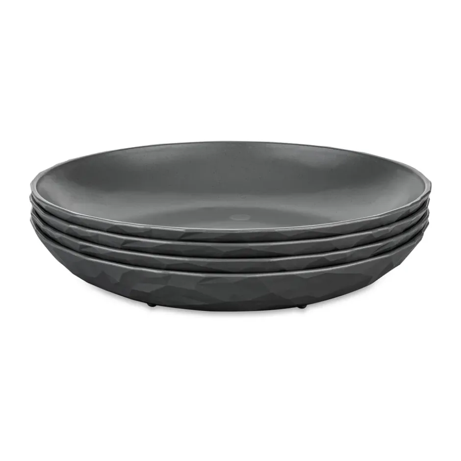 Club djup tallrik Ø22 cm 4-pack biocirk termoplast, Nature ash grey