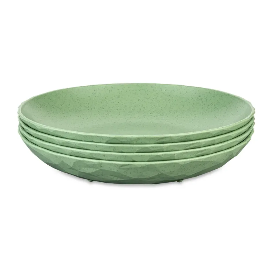 Club djup tallrik Ø22 cm 4-pack biocirk termoplast, Nature leaf green