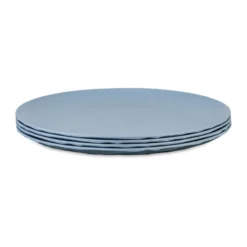 Club tallrik Ø26 cm 4-pack biocirkulär termoplast, Nature flower blue