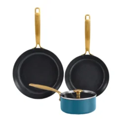 Combekk Element gryt- och stekpanneset 4-delar, Ocean Blue