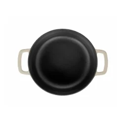Combekk Enameled gjutjärnsgryta Ø28 cm, Sand-gold knob