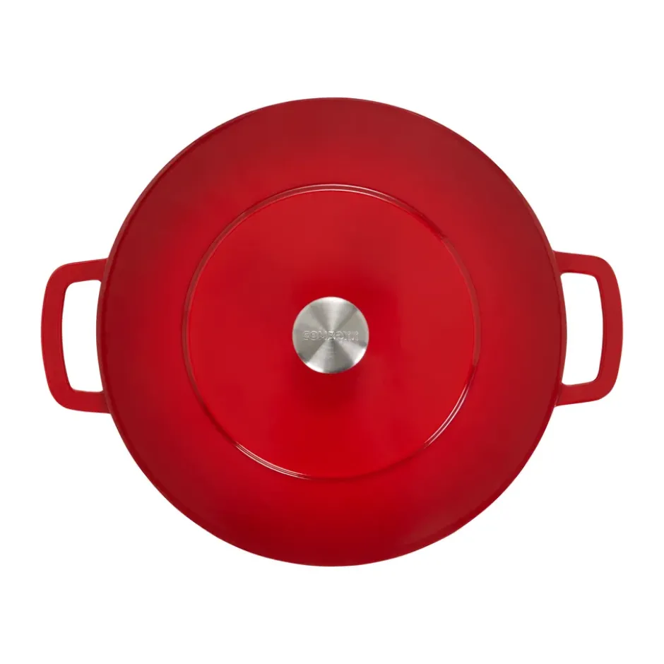 Combekk Enameled gjutjärnsgryta Ø28 cm, Cherry