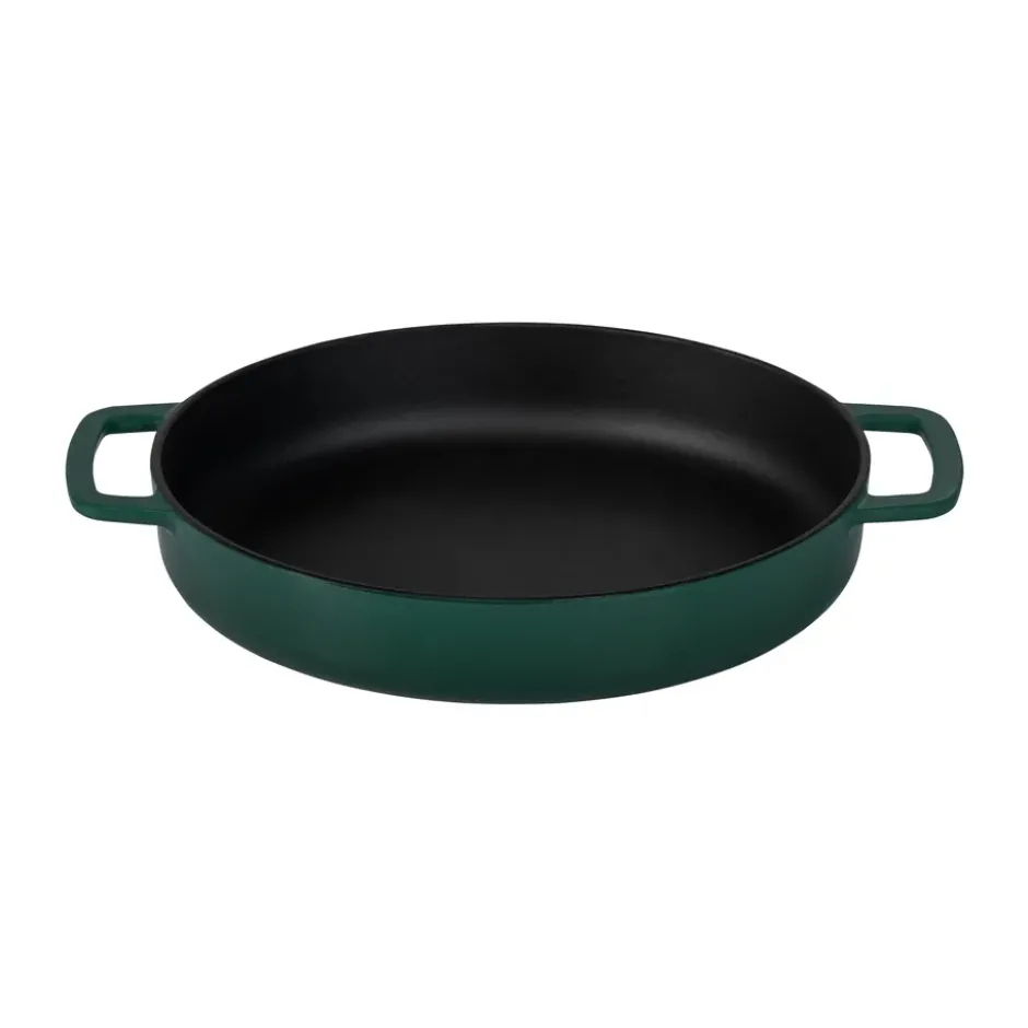 Combekk Enameled stekpanna gjutjärn Ø28 cm, Holly Green