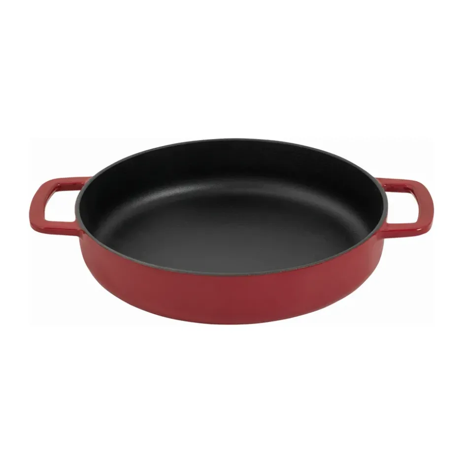 Combekk Enameled stekpanna gjutjärn Ø24 cm, Bordeaux