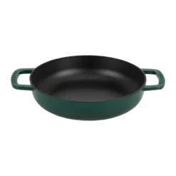 Combekk Enameled traktörpanna gjutjärn Ø28 cm, Holly Green-gold knob