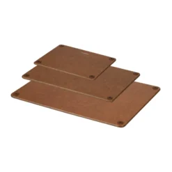 Combekk skärbräda trä 3-delar, Brown