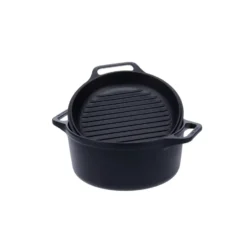 Combo Cooker gjutjärngryta-stekpannaset 2 delar, Svart