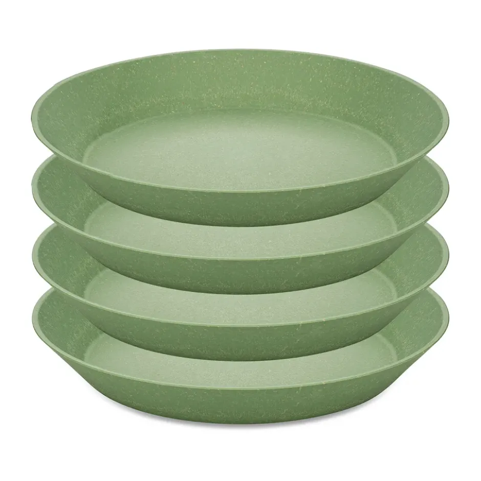 Connect djup tallrik Ø24 cm 4-pack, Nature leaf green