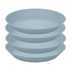 Connect djup tallrik Ø24 cm 4-pack, Nature flower blue
