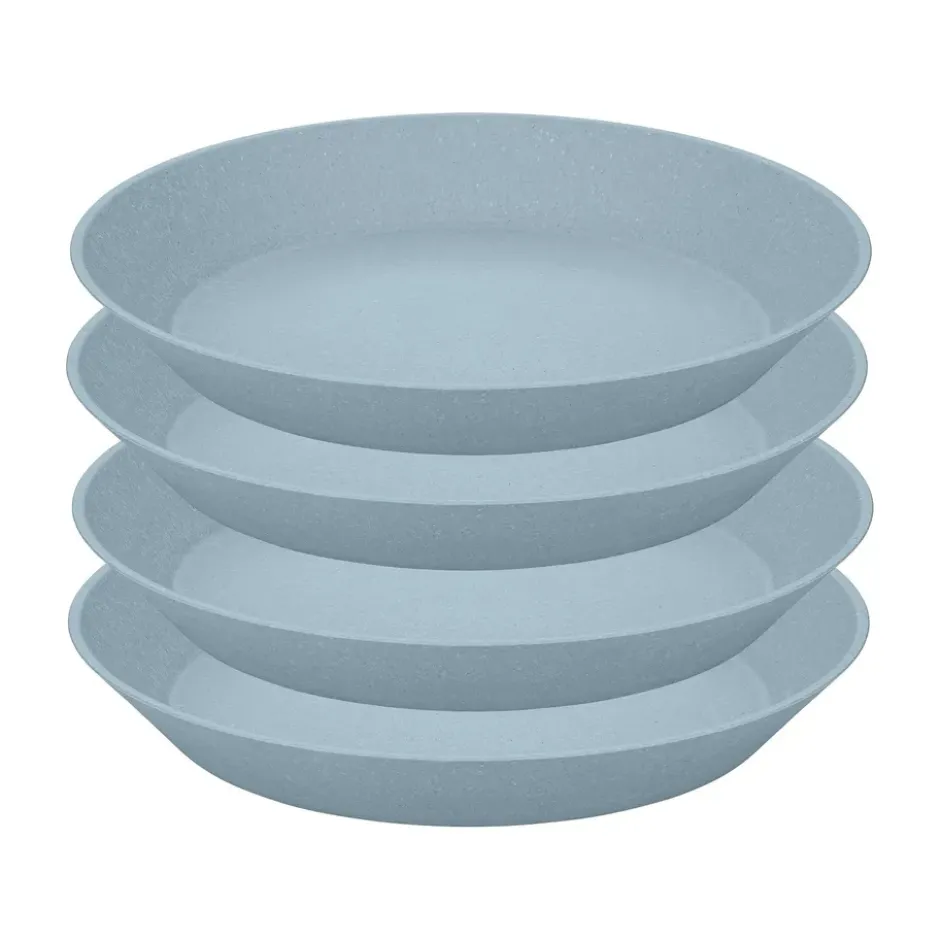 Connect djup tallrik Ø24 cm 4-pack, Nature flower blue