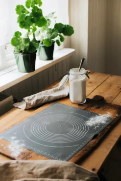Cookie bakmatta 50 cm, Grå silikon