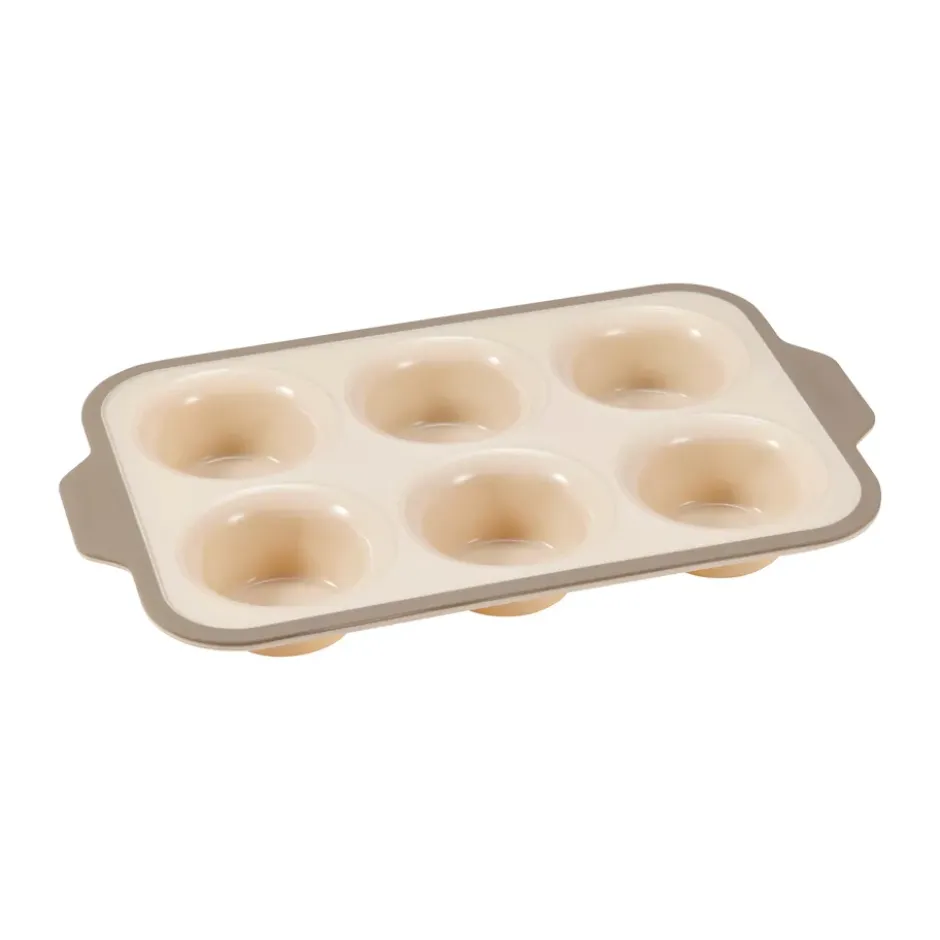 Cookie muffinsform 6 st, Beige