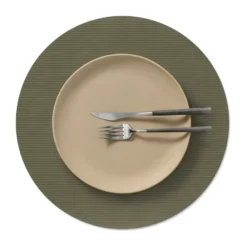 Corduroy bordstablett, Army green, circle, L