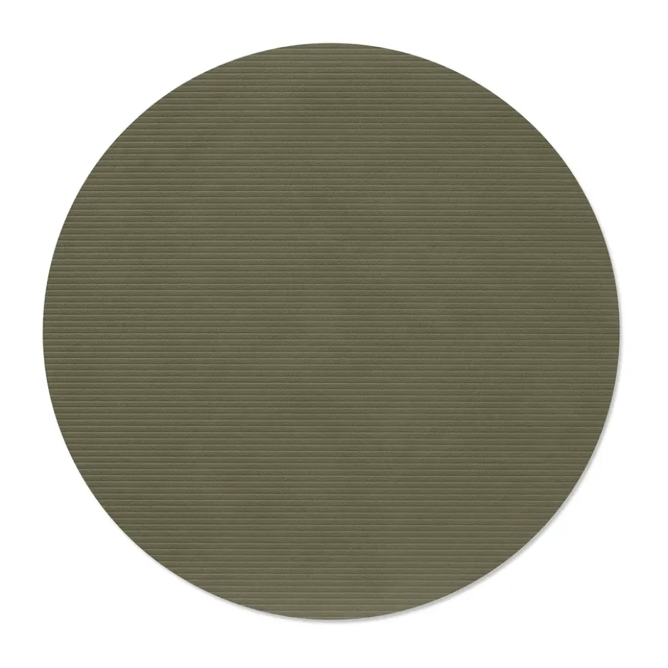 Corduroy bordstablett, Army green, circle, L