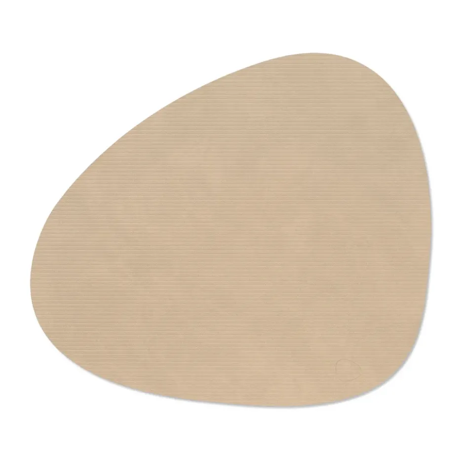Corduroy bordstablett curve L, Sand