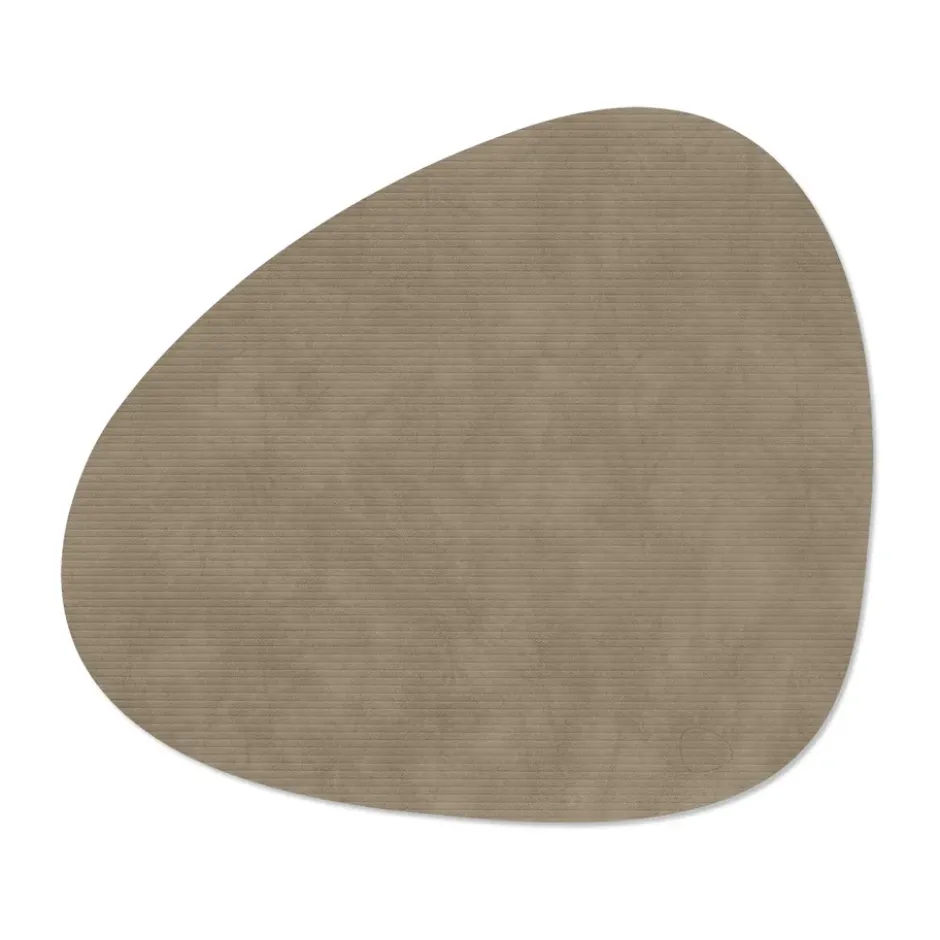 Corduroy bordstablett curve L, Nomad Grey