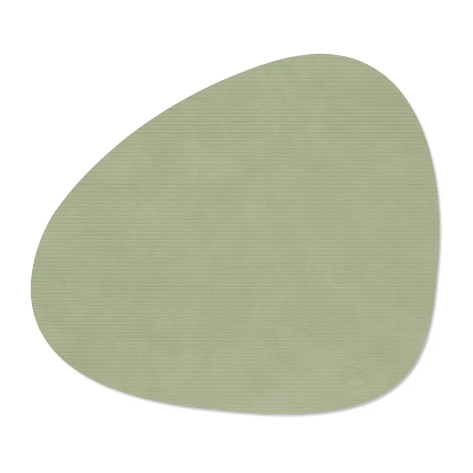 Corduroy bordstablett curve L, Olive Green