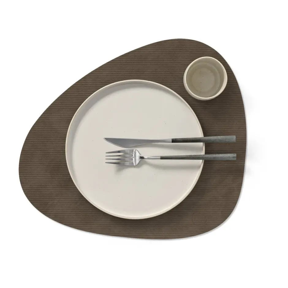 Corduroy bordstablett curve L, Caviar