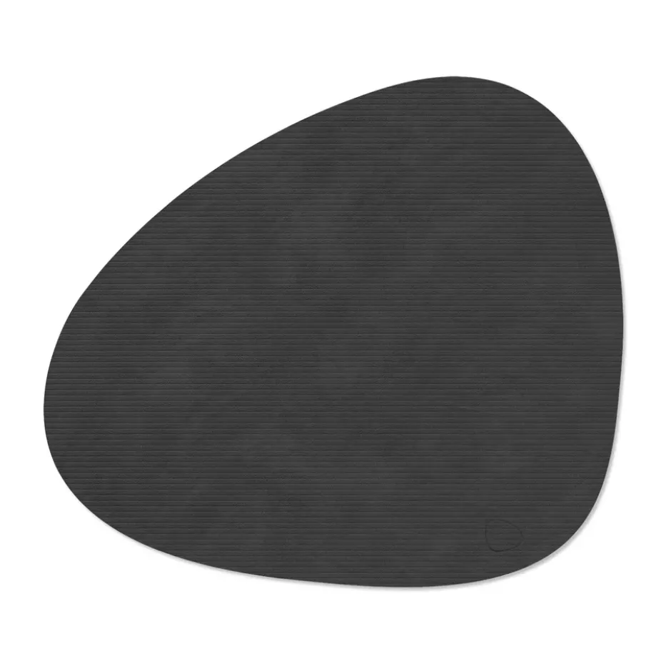 Corduroy bordstablett curve L, Black