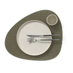 Corduroy bordstablett curve L, Army Green