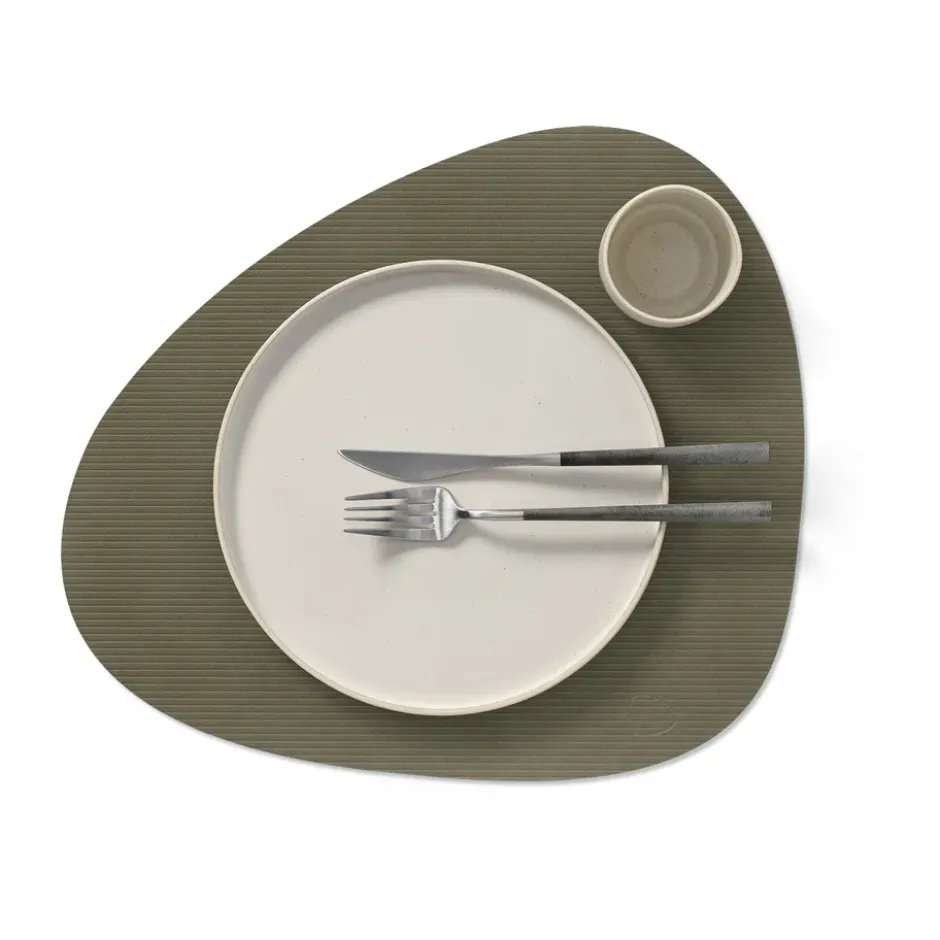 Corduroy bordstablett curve L, Army Green