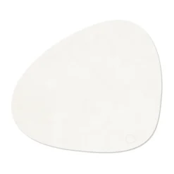 Corduroy bordstablett curve L, Pure white