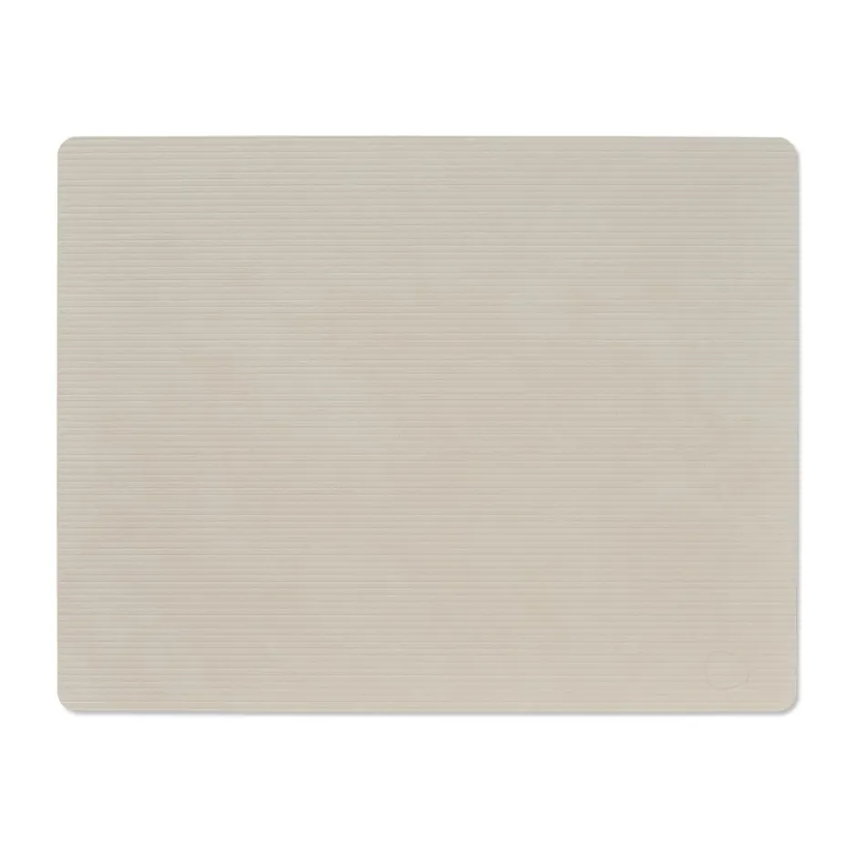 Corduroy bordstablett square L, Oyster White