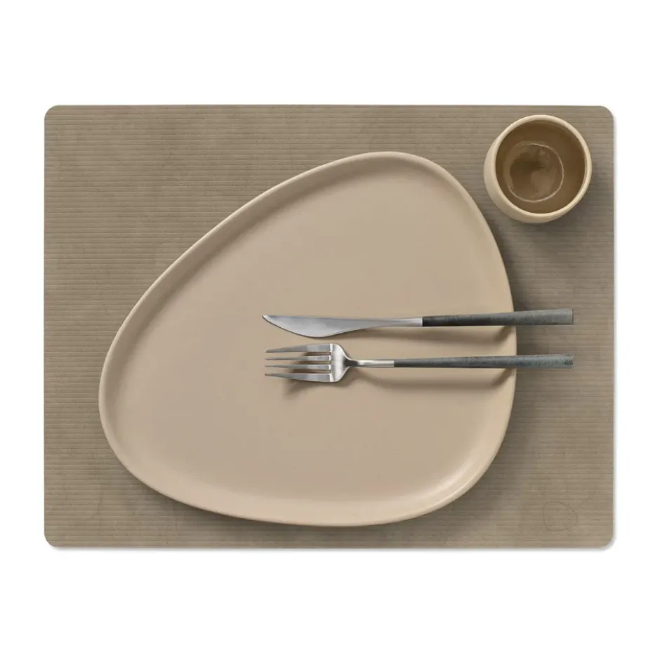 Corduroy bordstablett square L, Nomad Grey