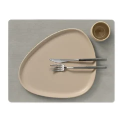 Corduroy bordstablett square L, Light Grey