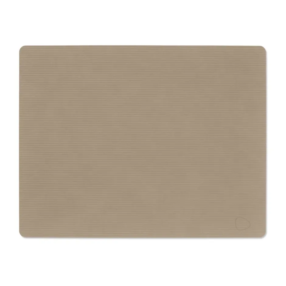 Corduroy bordstablett square L, Clay Brown