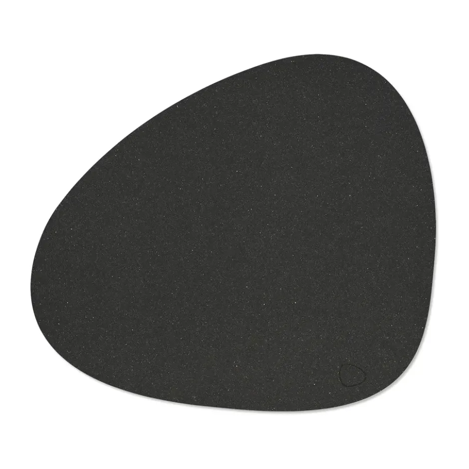 Core bordstablett curve L, Flecked anthracite