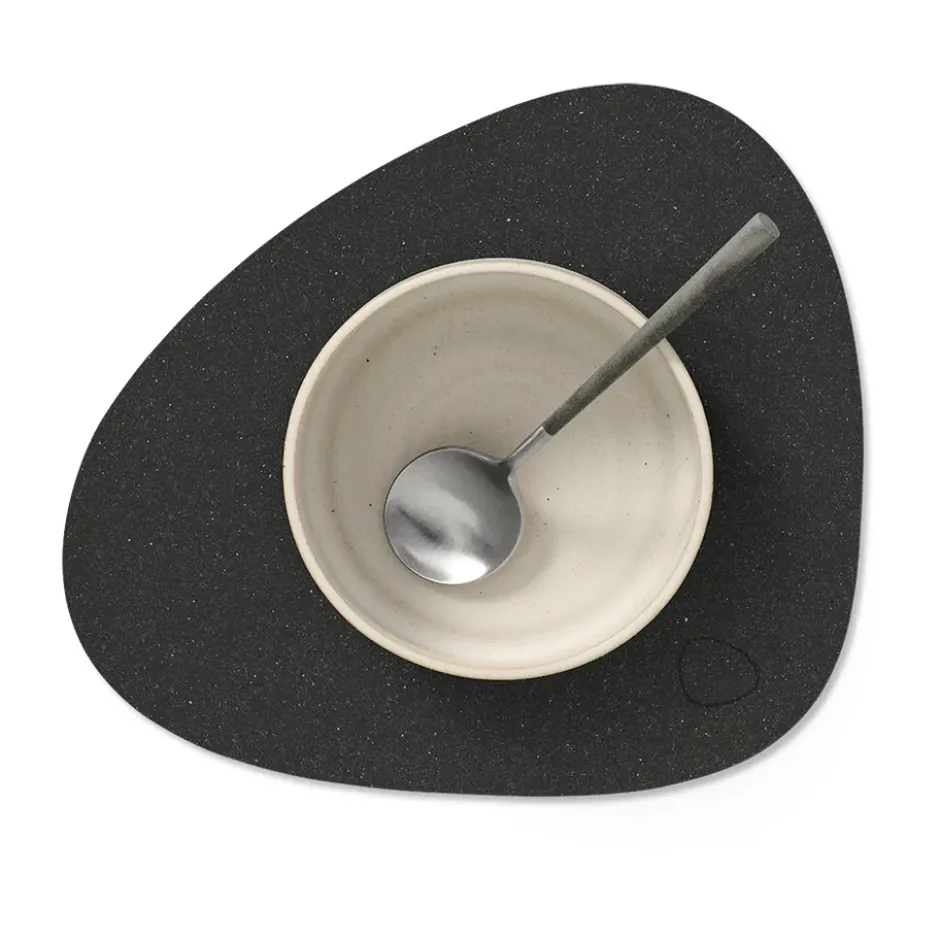 Core bordstablett curve S, Flecked anthracite