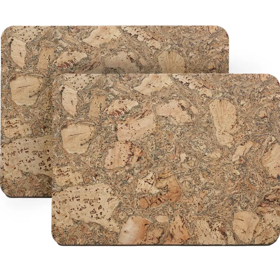 Cork bordstablett 30x40 cm 2-pack, Natural