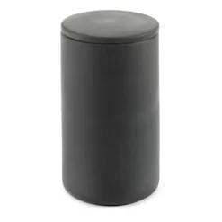 Cose förvaringsburk rund med lock hög Ø7 cm, Dark Grey