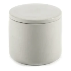 Cose förvaringsburk rund med lock S låg Ø7 cm, Beige