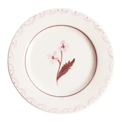 Cottage Flower salladstallrik, Light Pink, 22 cm