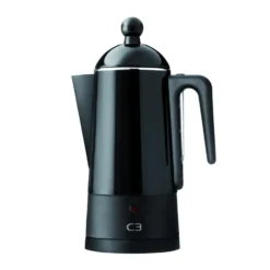 C3 Perkulator Design svart, 6 koppar