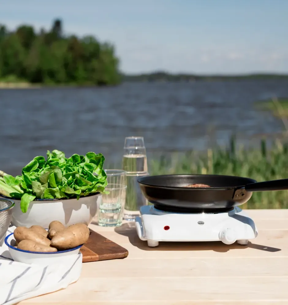 CP-1W cooktop enkel kokplatta Ø18,5 cm, Vit