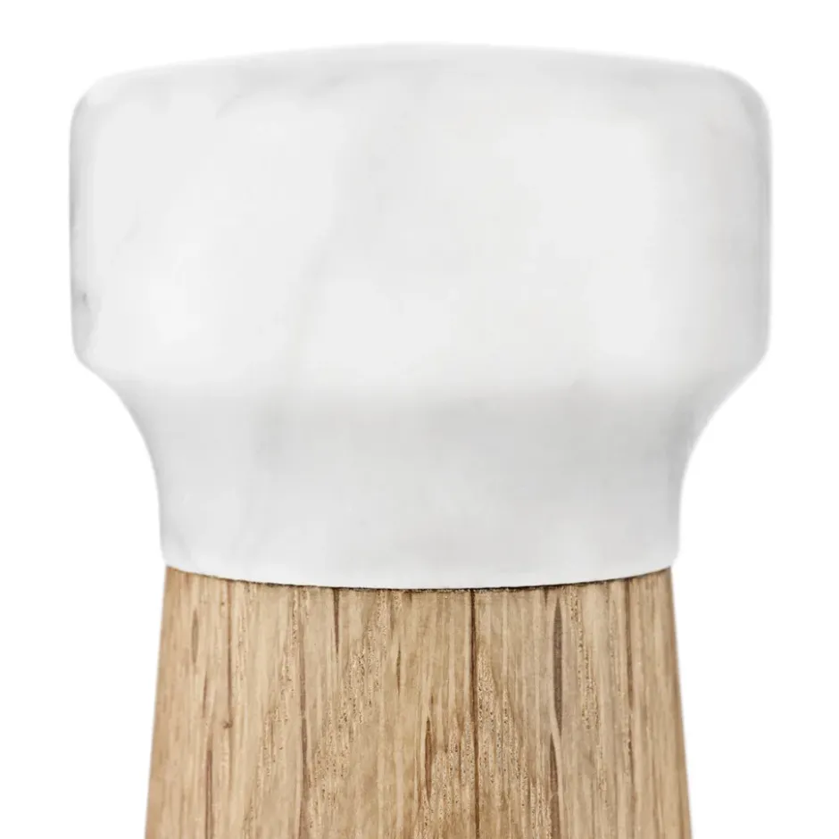 Craft saltkvarn ek-vit marmor, stor