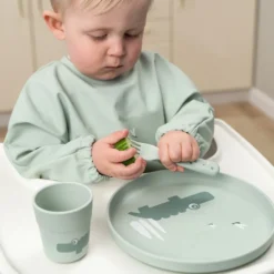 Croco foodie barntallrik Ø20 cm, Green