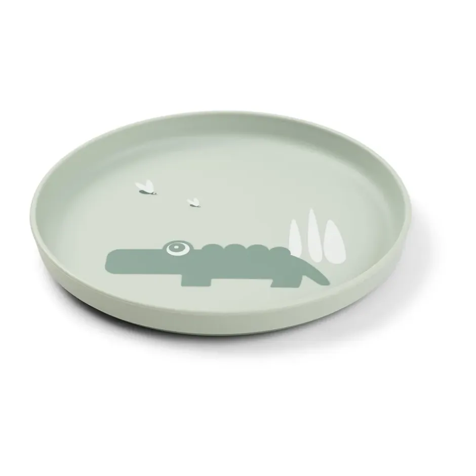 Croco foodie barntallrik Ø20 cm, Green
