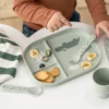 Croco foodie barntallrik 18x22 cm, Green