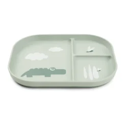 Croco foodie barntallrik 18x22 cm, Green
