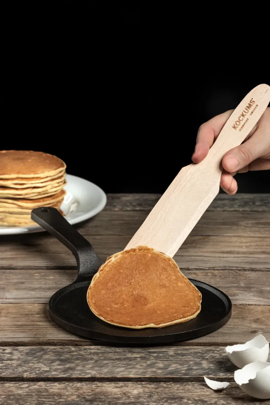 Crêpespanna 18 cm, Svart