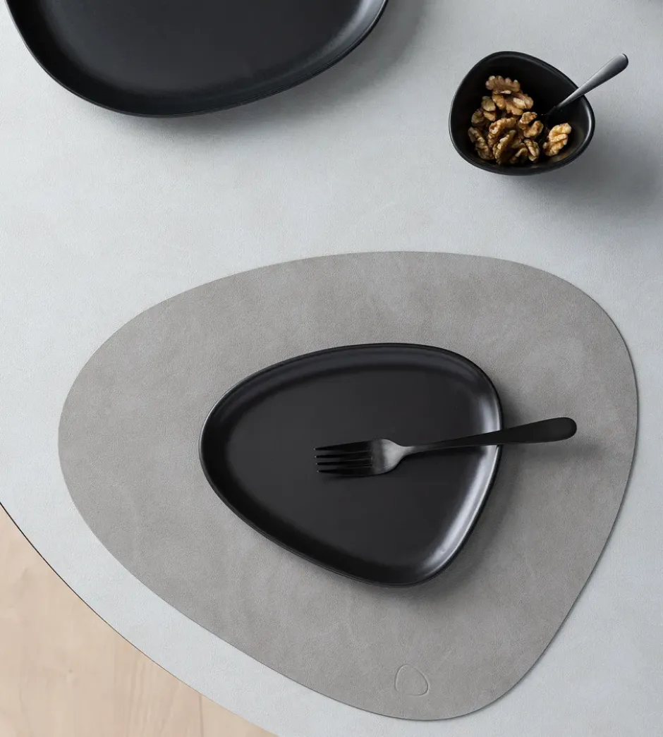 Curve Stoneware assiett 19x22 cm, Black