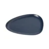 Curve Stoneware assiett 19x22 cm, Navy blue