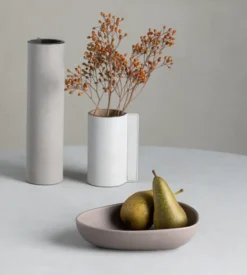 Curve Stoneware djup tallrik 19x22 cm, Warm Grey