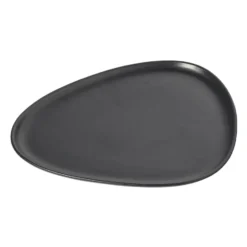 Curve Stoneware tallrik 26x30 cm, Black