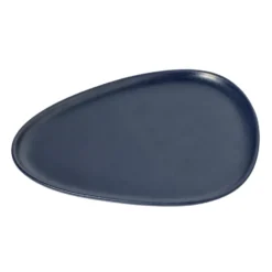 Curve Stoneware tallrik 26x30 cm, Navy blue